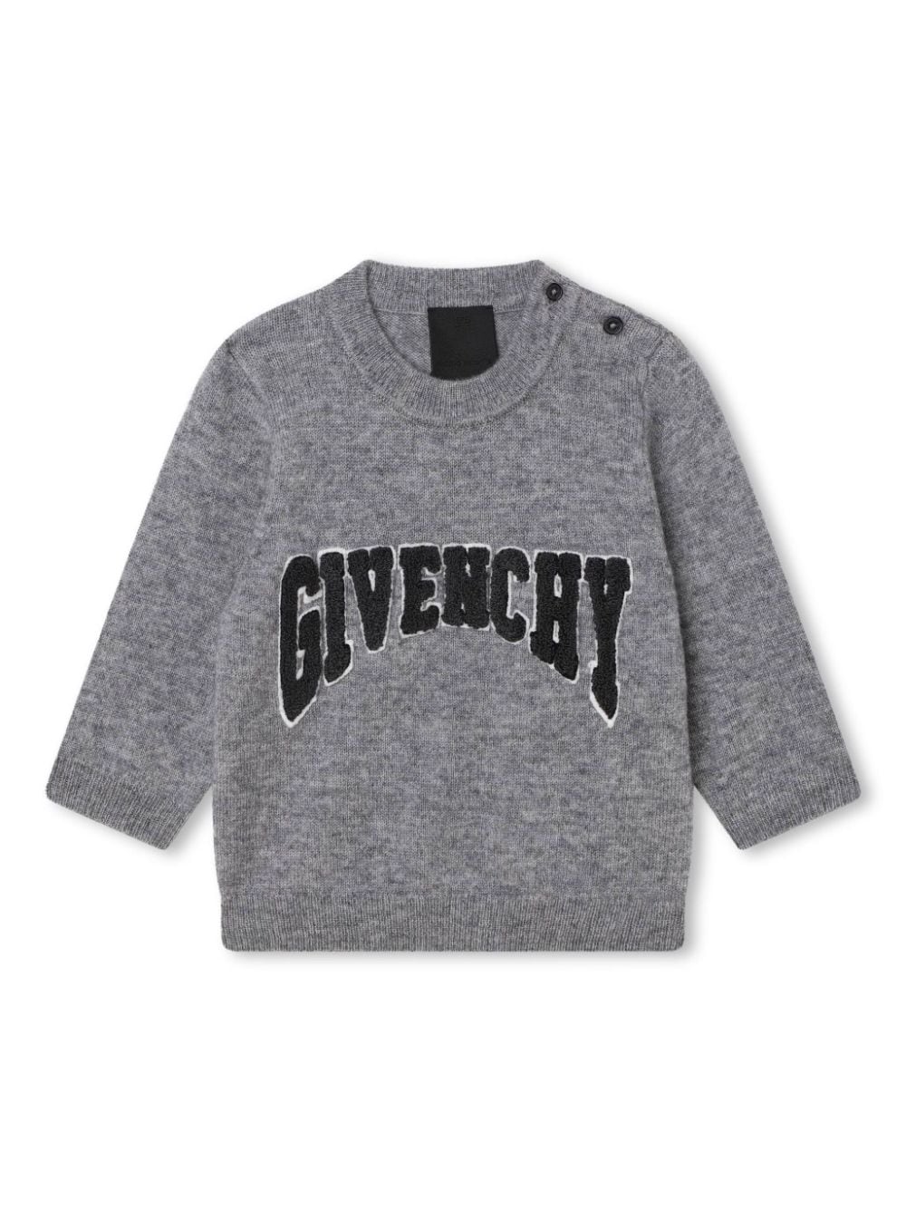 Givenchy Kids Pullover mit Logo-Stickerei - Grau von Givenchy Kids