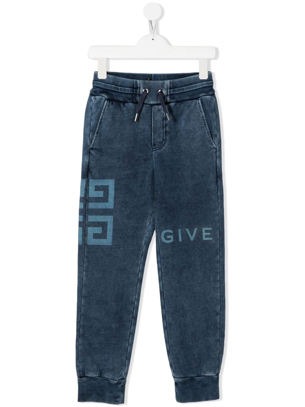 Givenchy Kids Jogginghose mit Logo-Print - Blau von Givenchy Kids