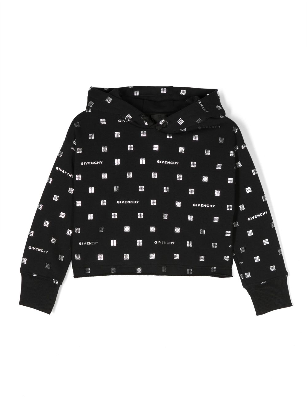 Givenchy Kids Hoodie mit Monogramm-Print - Schwarz von Givenchy Kids