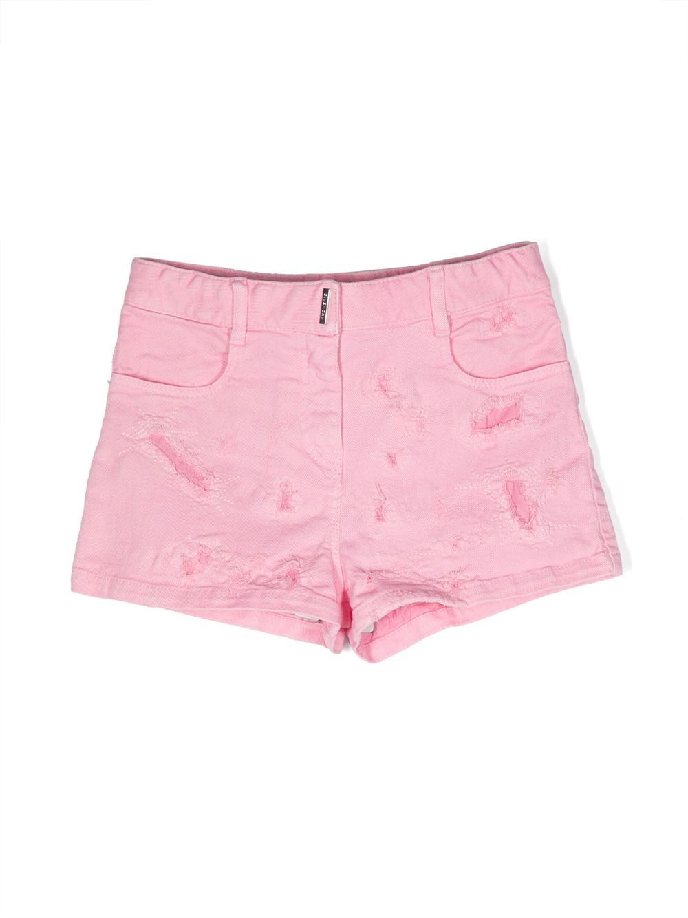 Givenchy Kids Jeans-Shorts im Distressed-Look - Rosa von Givenchy Kids