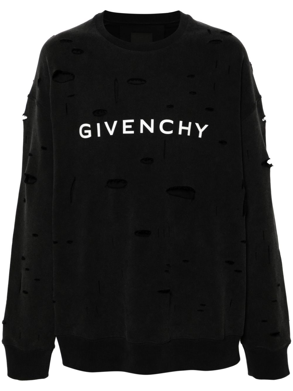 Givenchy Archetype Sweatshirt im Distressed-Look - Schwarz von Givenchy