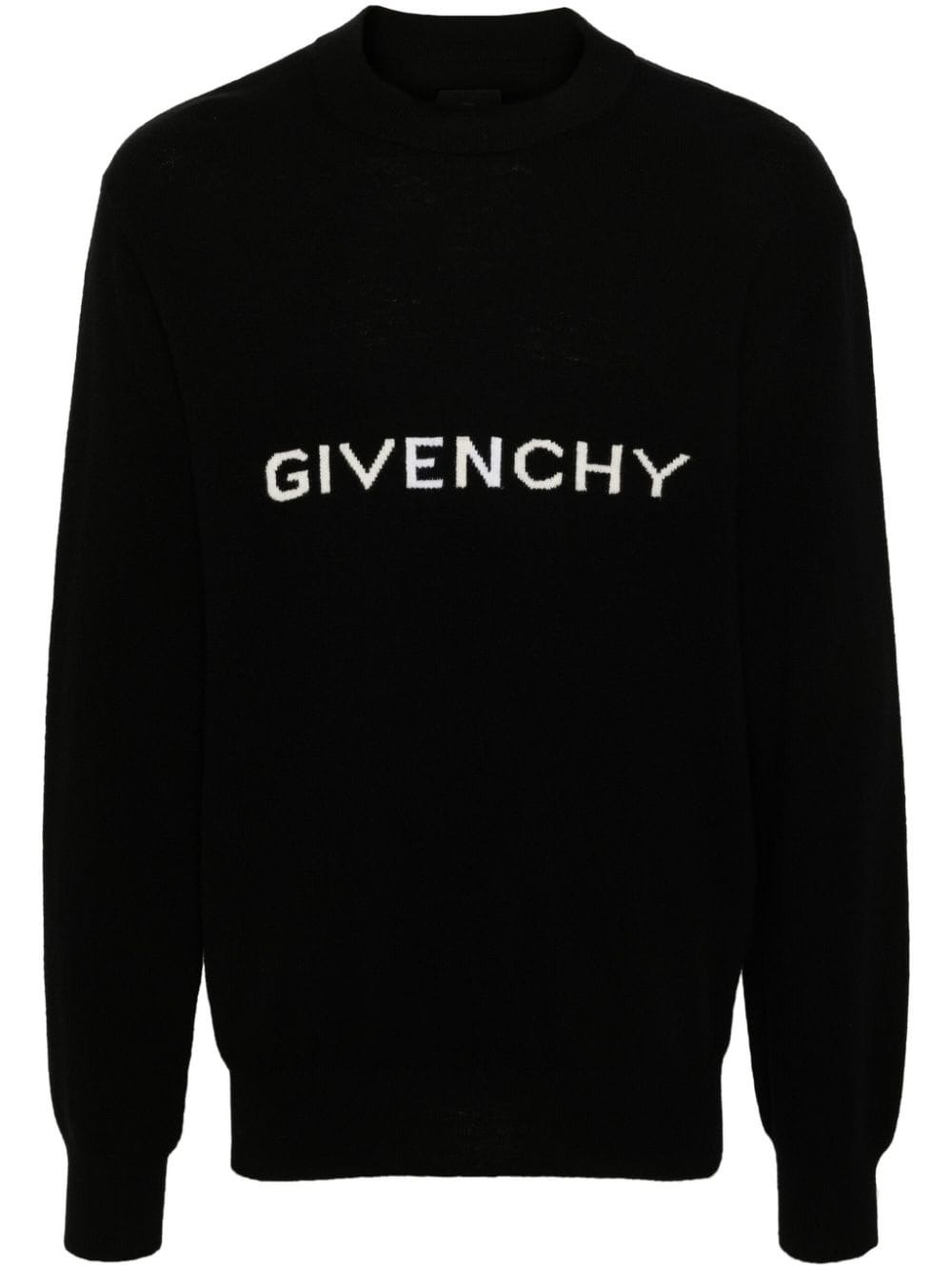 Givenchy Archetype Wollpullover mit Logo-Intarsie - Schwarz von Givenchy