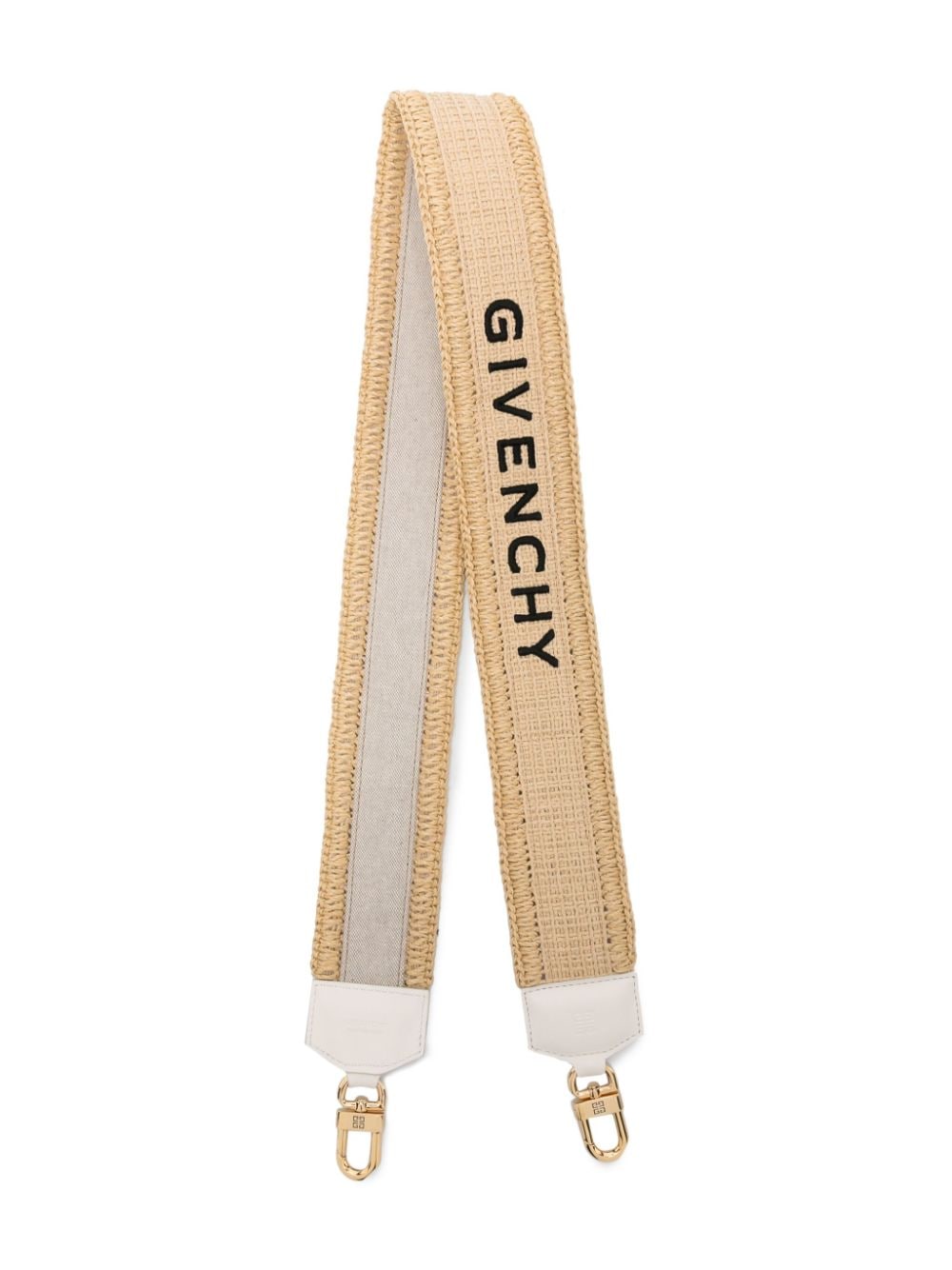 Givenchy Bast-Schulterriemen mit Logo-Stickerei - Nude von Givenchy