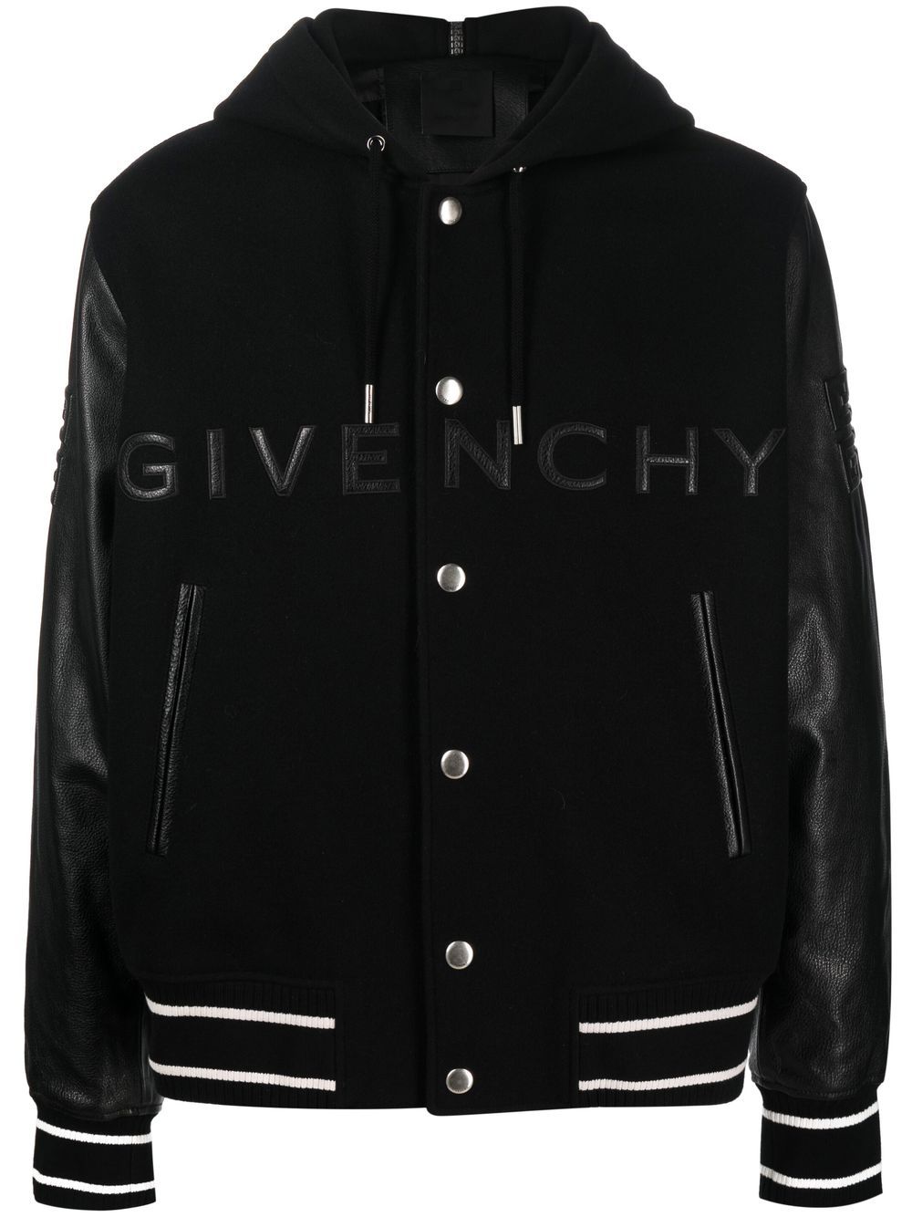 Givenchy Collegejacke mit Kapuze - Schwarz von Givenchy