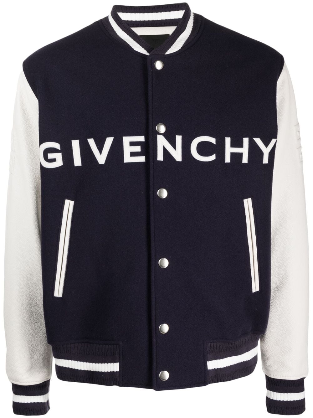 Givenchy Collegejacke mit aufgesticktem Logo - Blau von Givenchy