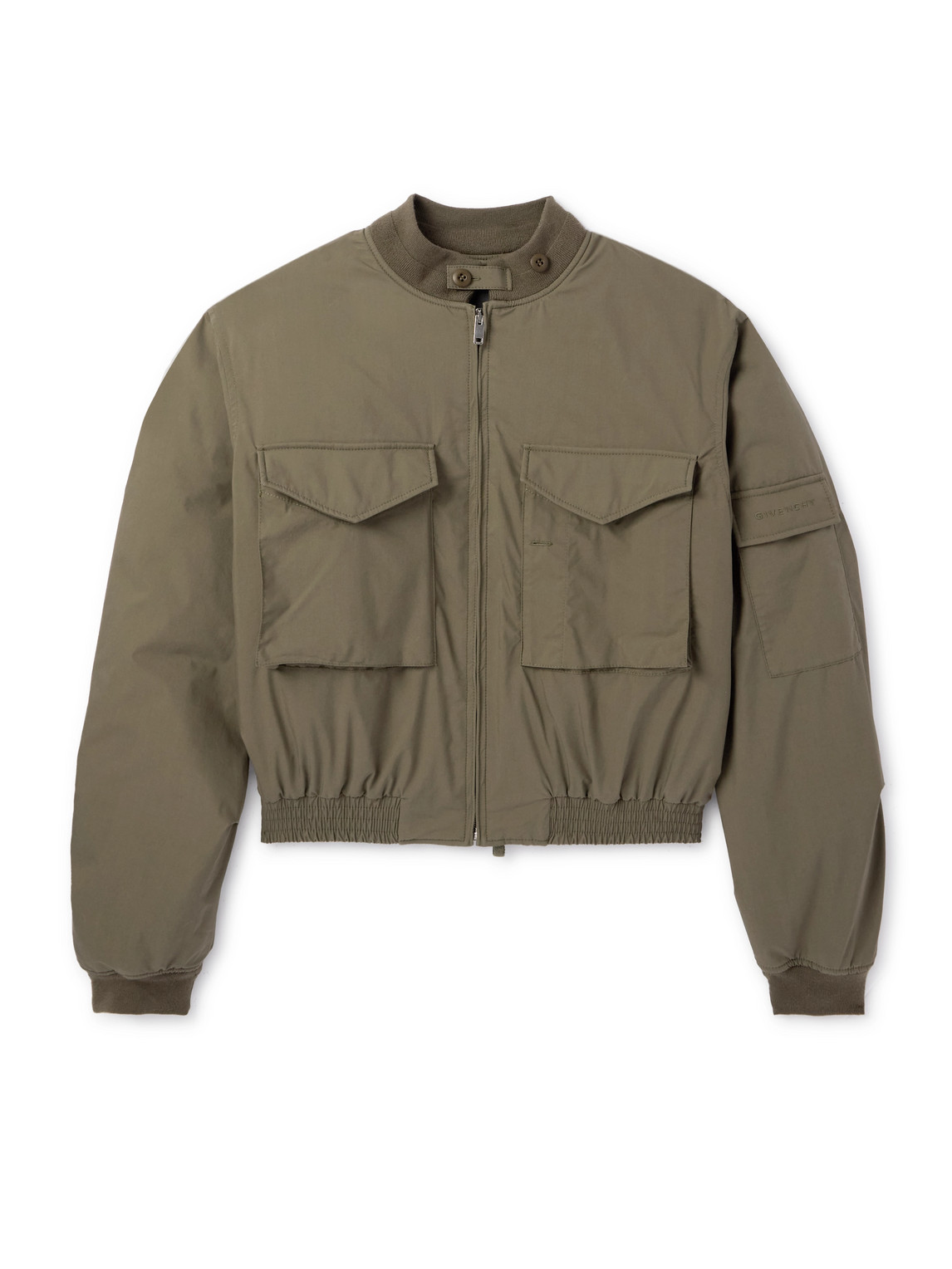 Givenchy - Cotton-Blend Shell Bomber Jacket - Men - Green - IT 48 von Givenchy