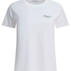 Givenchy Damen Fitted Rundhals T-shirt In Weiß von Givenchy