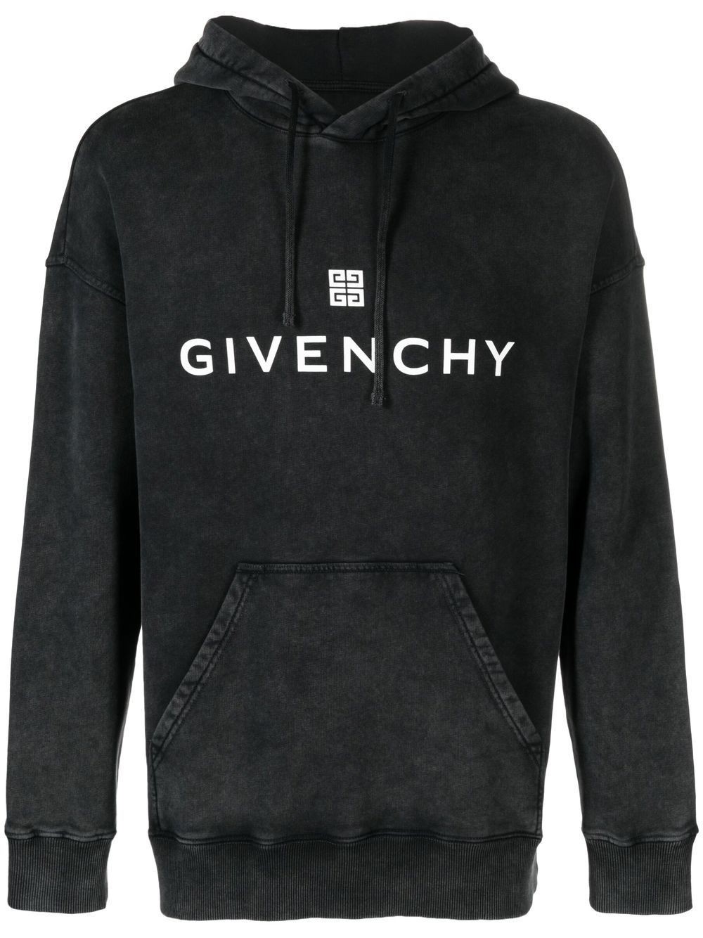 Givenchy Fleece-Hoodie mit Logo-Print - Grau von Givenchy