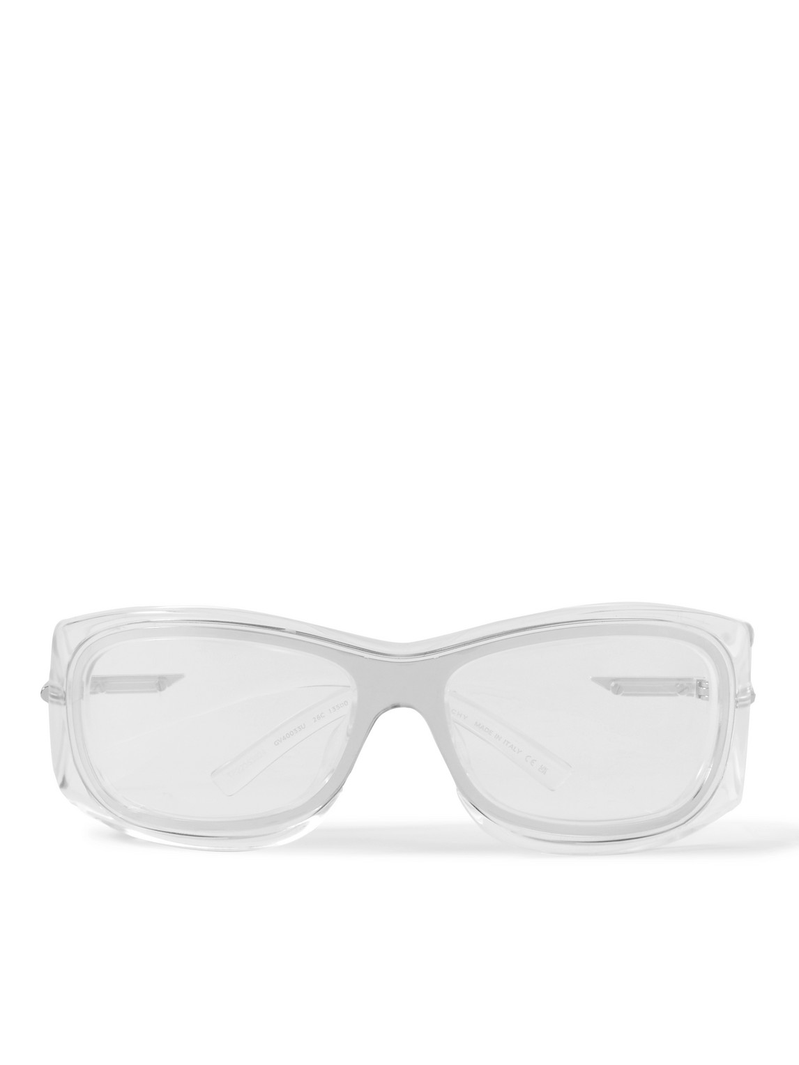 Givenchy - G180 Injected Wrap-Around Acetate Sunglasses - Men - Silver Givenchy - G180 Injected Wrap-Around Acetate Sunglasses - Men - Silver von Givenchy