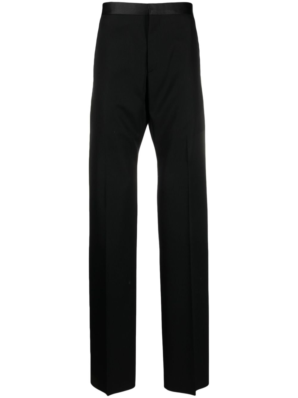 Givenchy Gerade Hose mit Satinbesatz - Schwarz von Givenchy