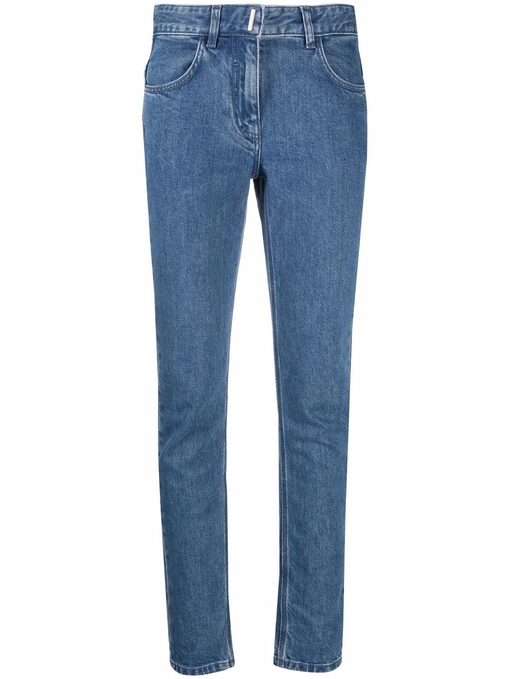 Givenchy Halbhohe Skinny-Jeans - Blau von Givenchy