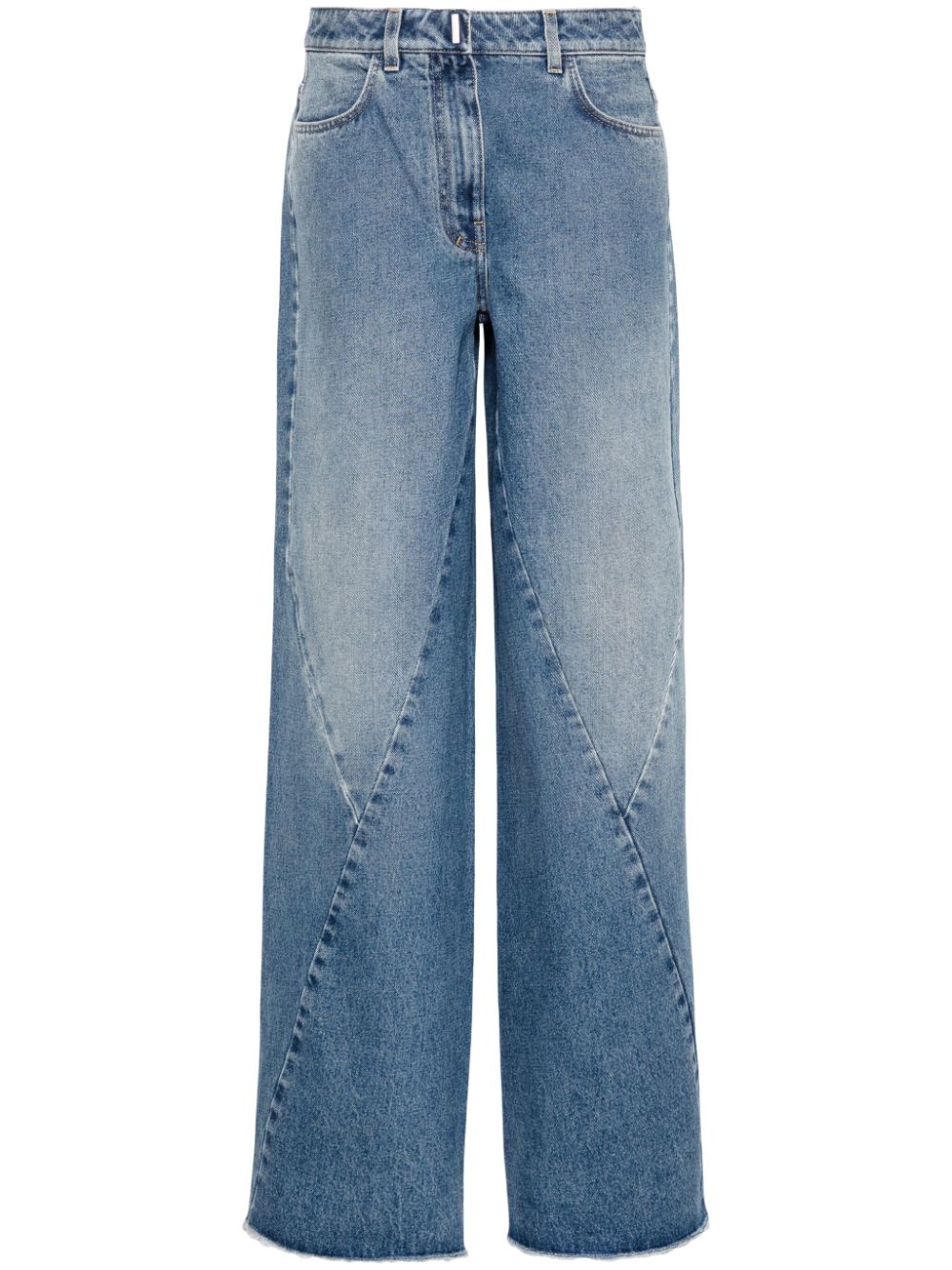 Givenchy Halbhohe Wide-Leg-Jeans - Blau von Givenchy