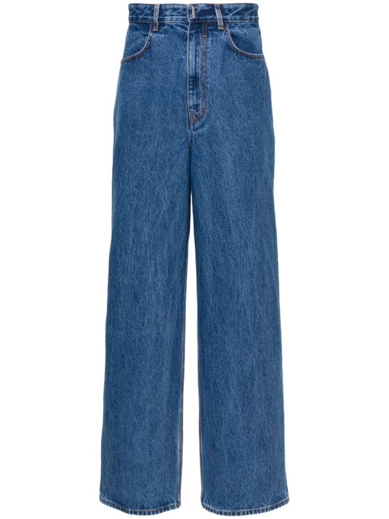 Givenchy Halbhohe Wide-Leg-Jeans - Blau von Givenchy