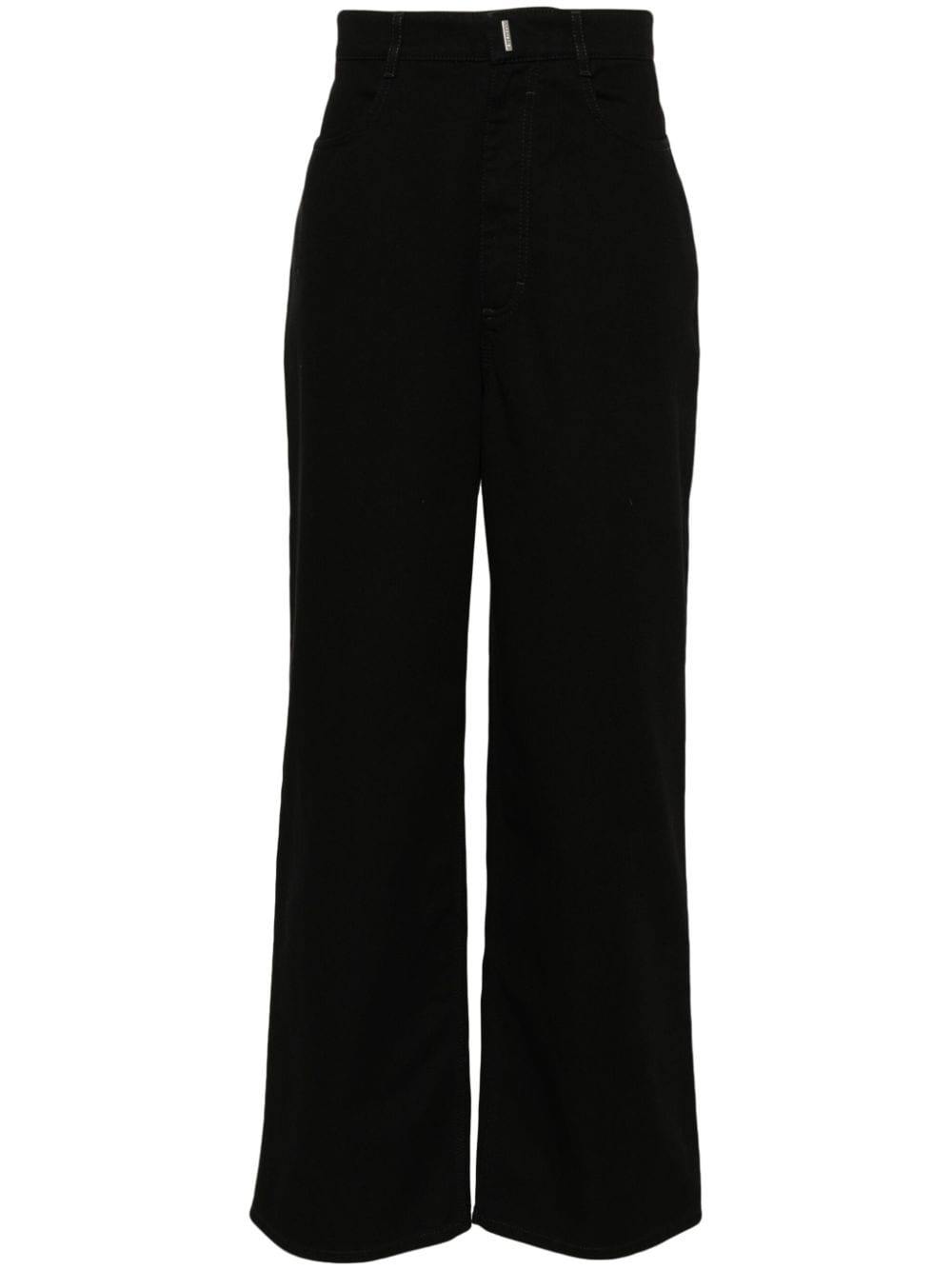 Givenchy Halbhohe Wide-Leg-Jeans - Schwarz von Givenchy