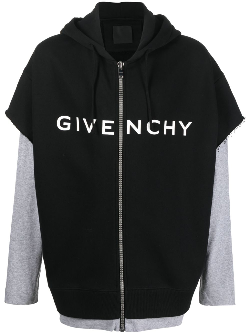 Givenchy Hoodie im Layering-Look - Schwarz von Givenchy