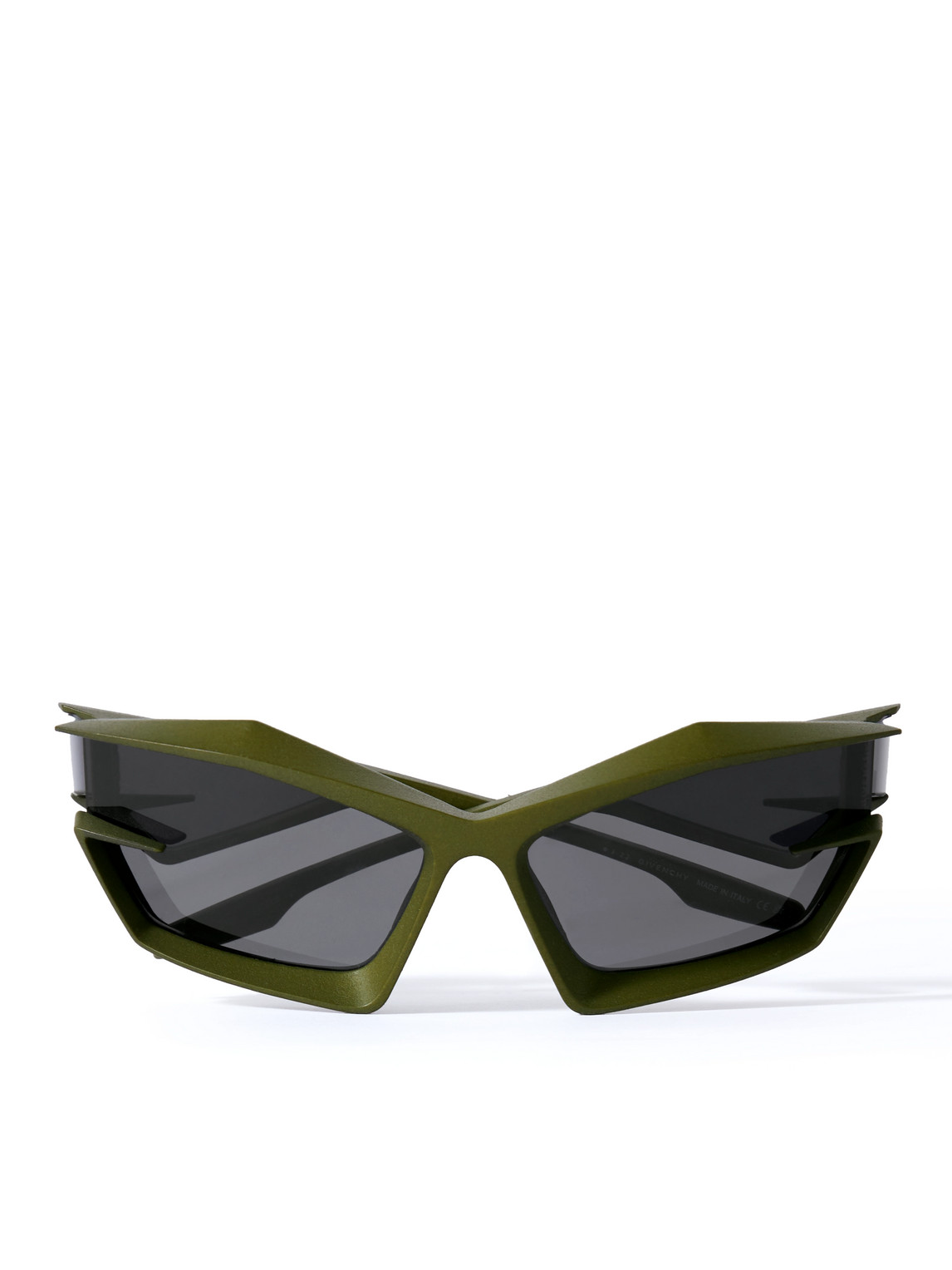 Givenchy - Injected Cat-Eye Acetate Sunglasses - Men - Green von Givenchy