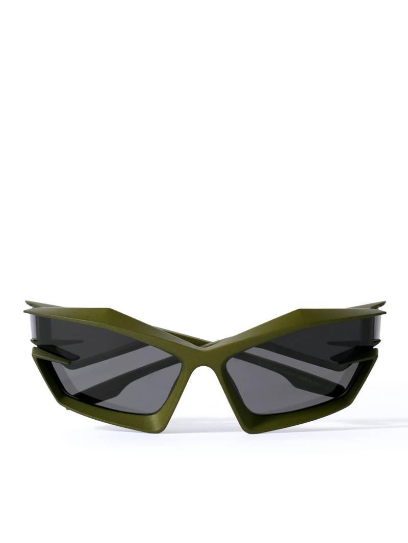Givenchy - Injected Cat-Eye Acetate Sunglasses - Men - Green von Givenchy