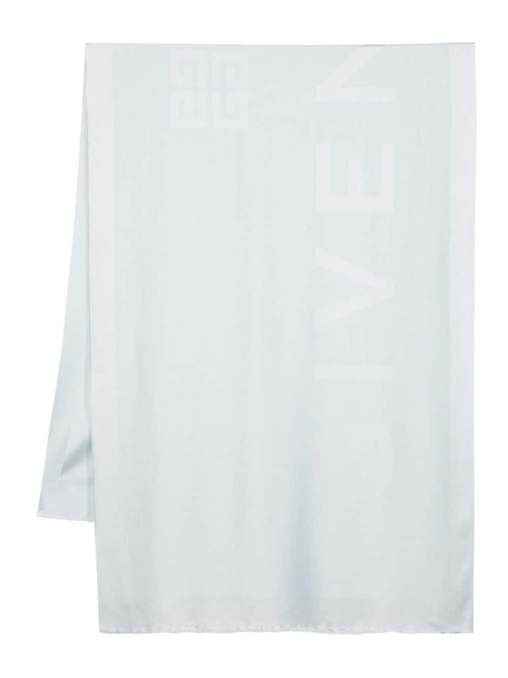 Givenchy Jacquard-Schal mit Logo - Blau von Givenchy