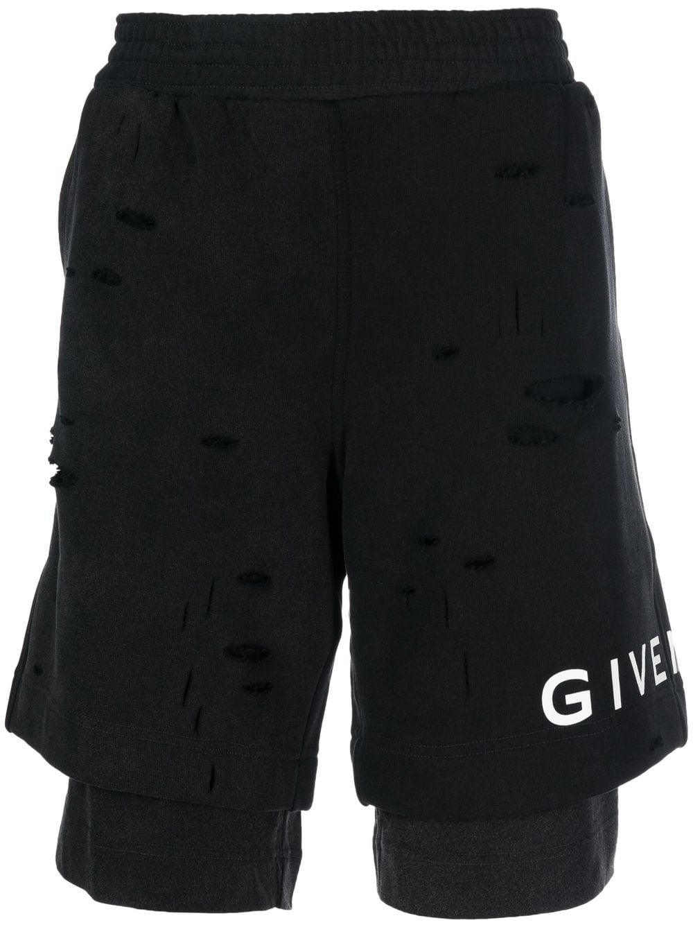 Givenchy Joggingshorts mit Logo-Print - Schwarz von Givenchy