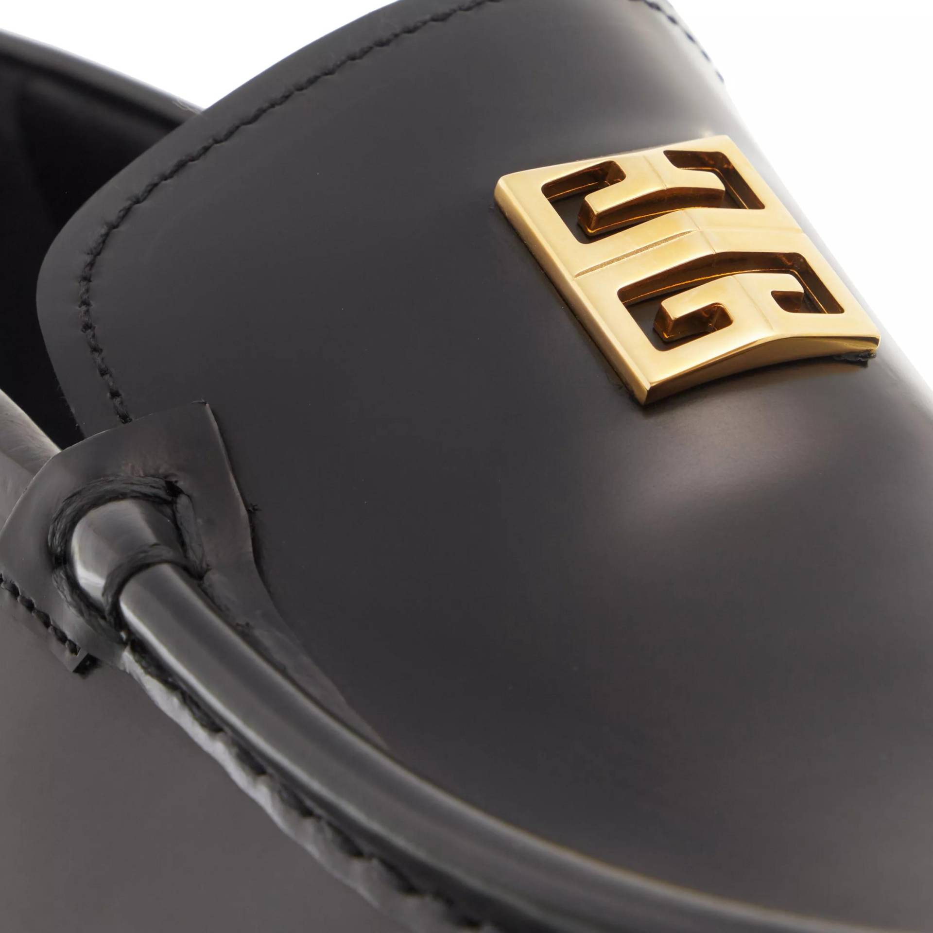 Givenchy Loafers & Ballerinas - Black Leather Flat Shoes - Gr. 38 (EU) - in Schwarz - für Damen von Givenchy