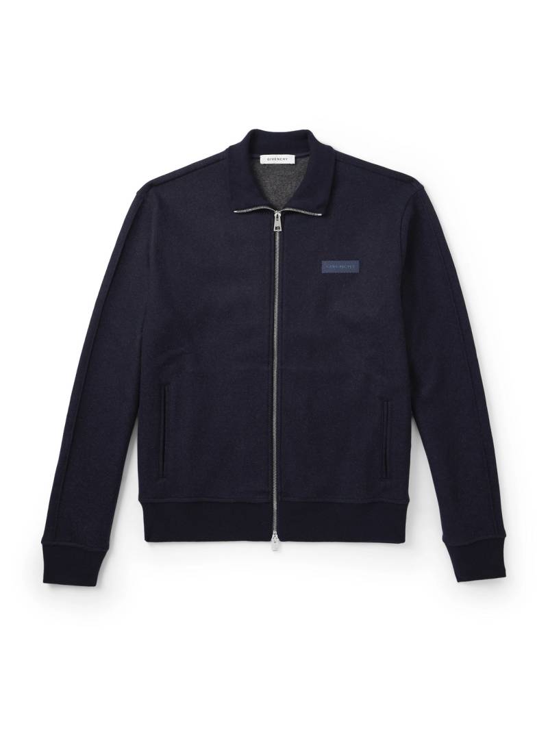 Givenchy - Logo-Appliquéd Wool-Blend Track Jacket - Men - Blue - S von Givenchy