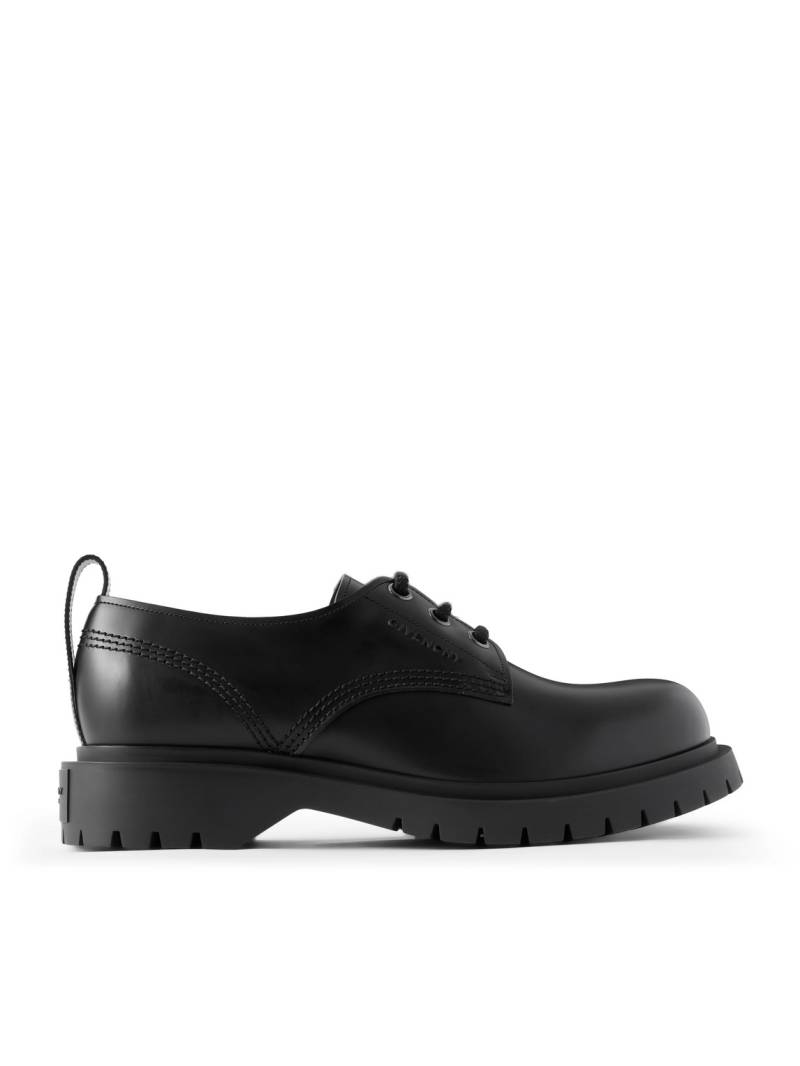 Givenchy - Logo-Detailed Leather Derby Shoes - Men - Black - EU 40 von Givenchy