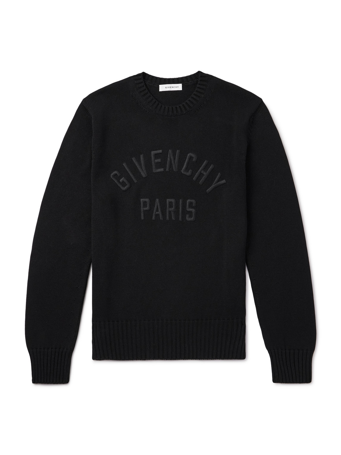 Givenchy - Logo-Embroidered Cotton Sweater - Men - Black - M von Givenchy