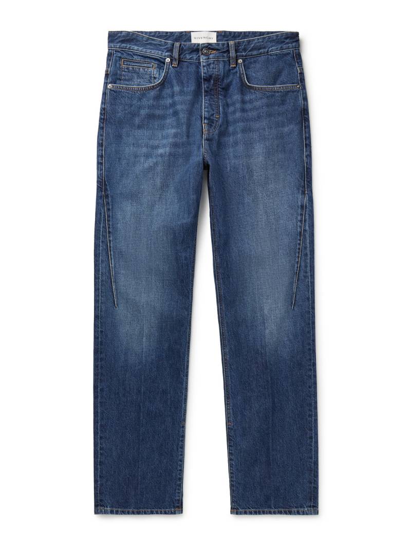 Givenchy - Logo-Embroidered Straight-Leg Jeans - Men - Blue - UK/US 28 von Givenchy