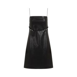 Givenchy Schwarzes Lammleder Minikleid von Givenchy