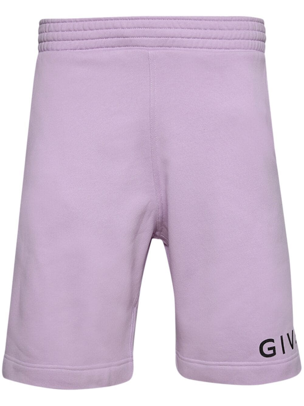 Givenchy Shorts mit Logo-Print - Violett von Givenchy