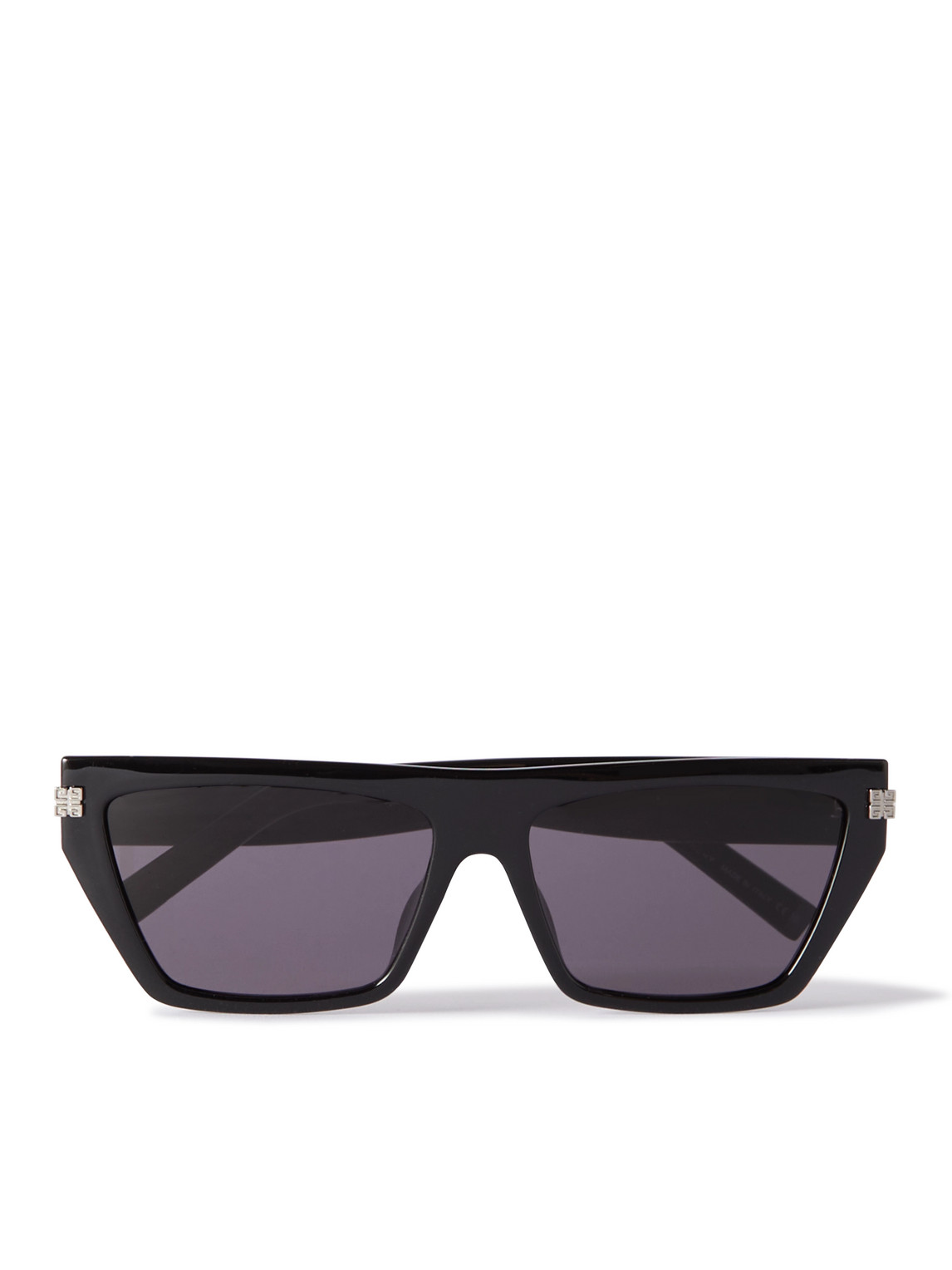 Givenchy - Square-Frame Acetate and Silver-Tone Sunglasses - Men - Black von Givenchy