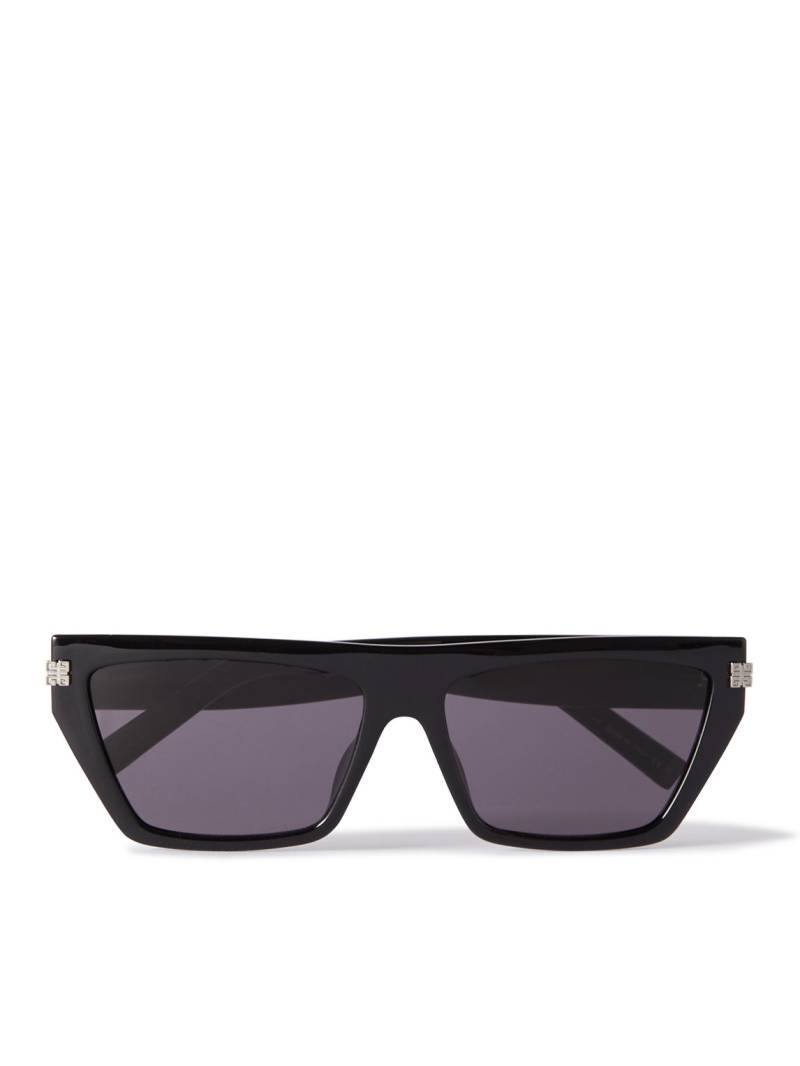 Givenchy - Square-Frame Acetate and Silver-Tone Sunglasses - Men - Black von Givenchy