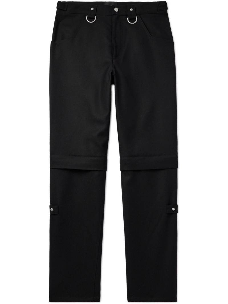Givenchy - Straight-Leg Tech-Virgin Wool Cargo Trousers - Men - Black - IT 48 von Givenchy