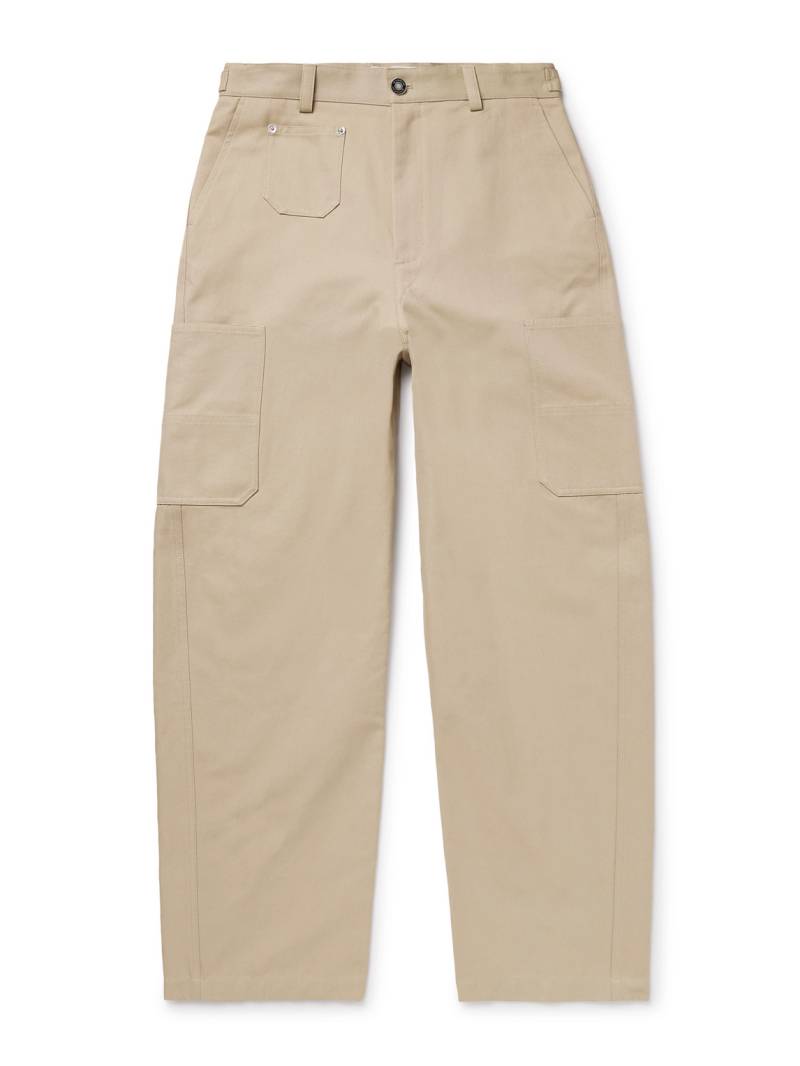 Givenchy - Wide-Leg Cotton-Canvas Cargo Trousers - Men - Neutrals - IT 50 von Givenchy