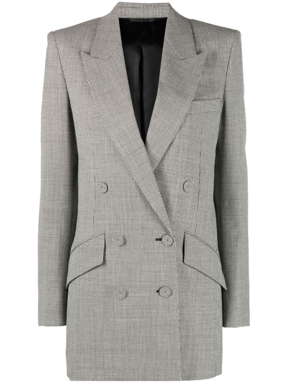 Givenchy Wollblazer mit Hahnentrittmuster - Schwarz von Givenchy