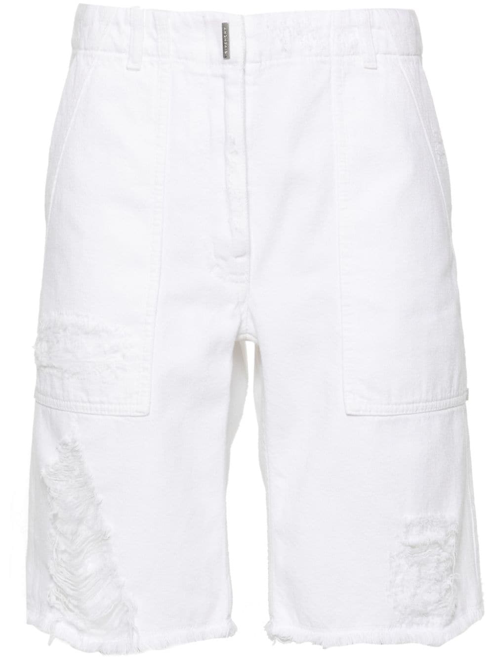 Givenchy mid-rise denim shorts - Weiß von Givenchy