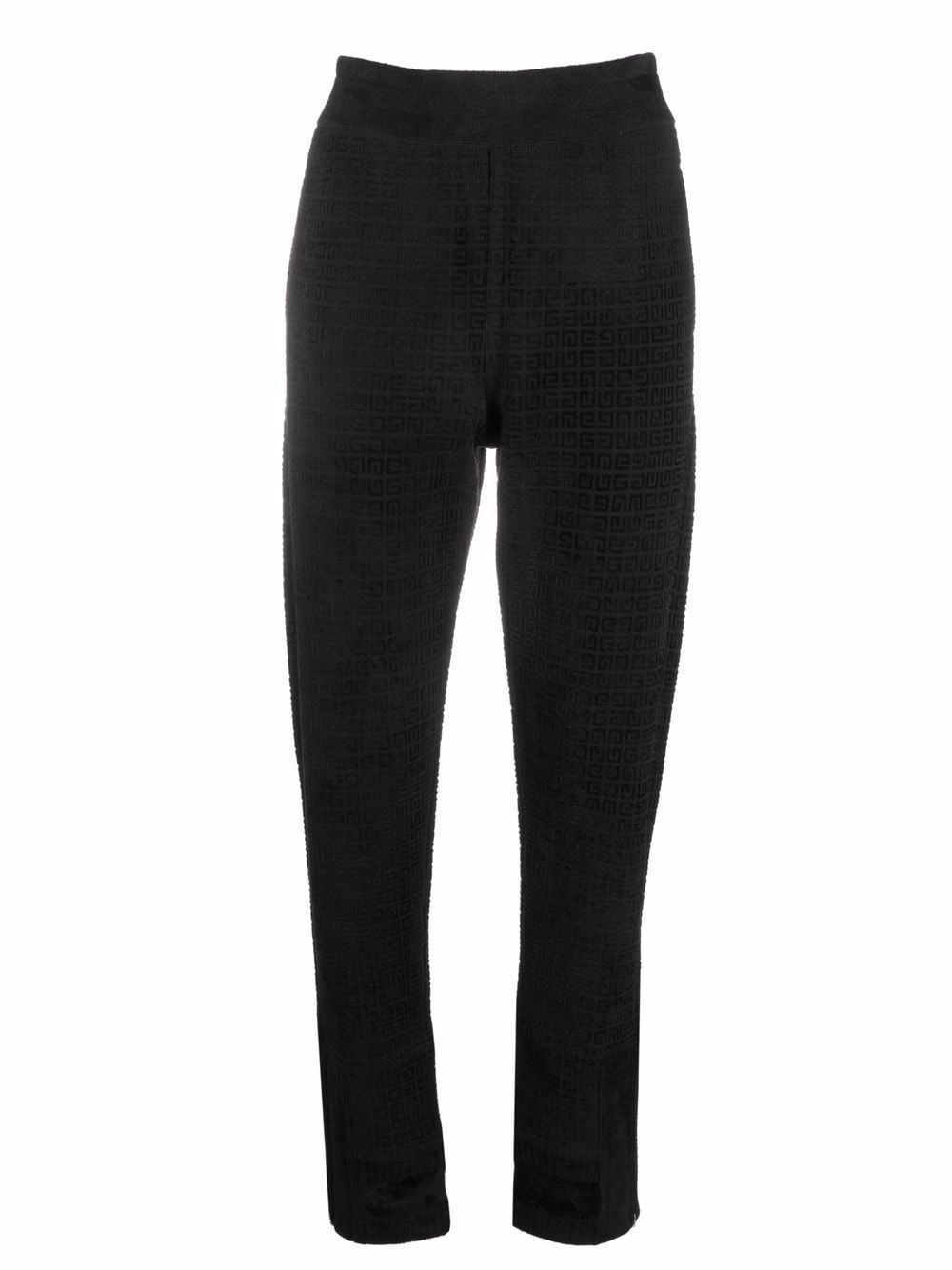 Givenchy Tapered-Hose mit Monogramm-Print - Schwarz von Givenchy