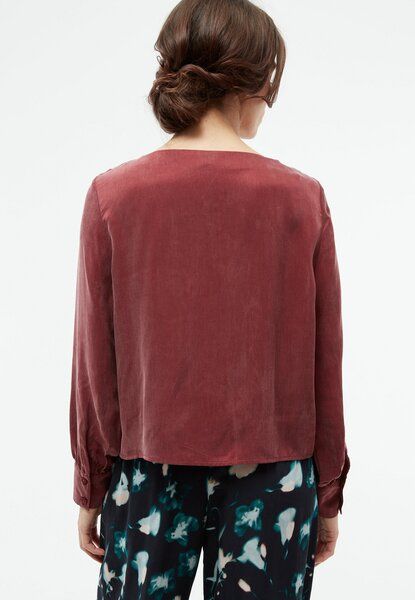 Givn Berlin Bluse GBSHIRIN aus Cupro (Bemberg) mit Wasserfallausschnitt von Givn Berlin