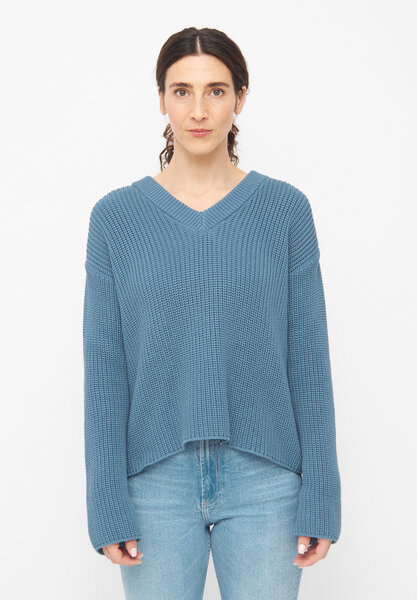 Givn Berlin Damen Strickpullover mit V-Ausschnitt aus Bio-Baumwolle - ELSA von Givn Berlin