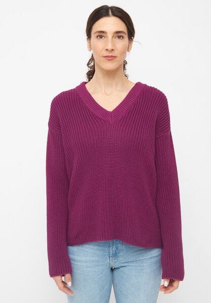 Givn Berlin Damen Strickpullover mit V-Ausschnitt aus Bio-Baumwolle - ELSA von Givn Berlin