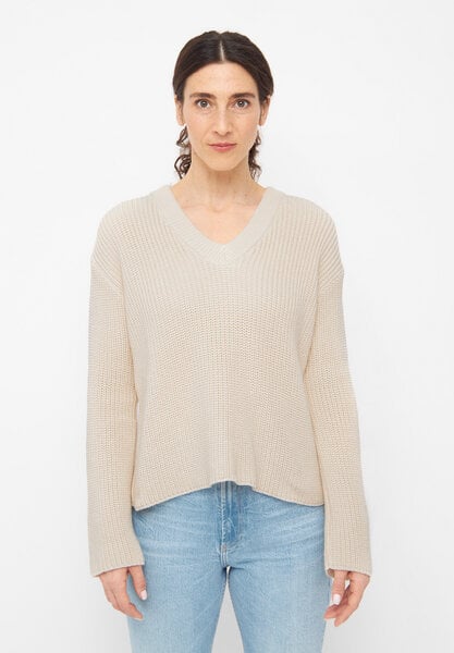 Givn Berlin Damen Strickpullover mit V-Ausschnitt aus Bio-Baumwolle - ELSA von Givn Berlin