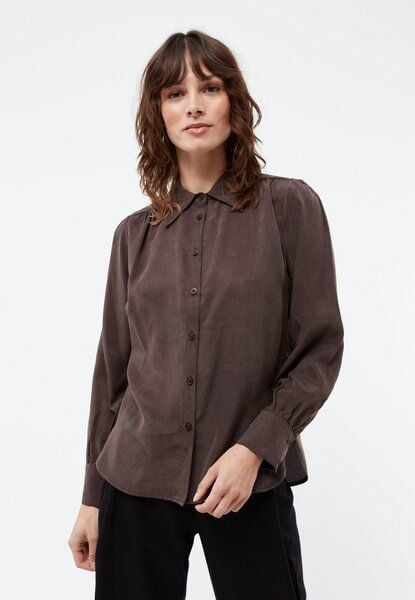 Givn Berlin Geraffte Bluse GBKASIA aus TENCEL mit Peach-Effekt von Givn Berlin