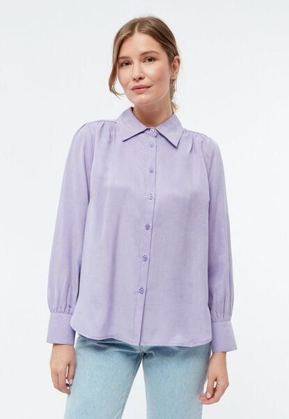 Givn Berlin Geraffte Bluse GBKASIA aus TENCEL mit Peach-Effekt von Givn Berlin