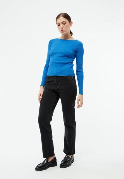 Givn Berlin Geripptes Longsleeve GBINA slim Fit aus Bio-Baumwolle von Givn Berlin