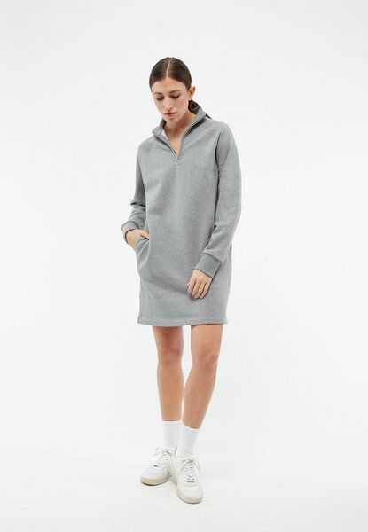 Givn Berlin Sweatdress GBMARNIE aus Bio-Baumwolle mit Seitentaschen - Grey Melange von Givn Berlin