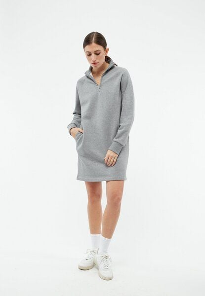 Givn Berlin Sweatdress GBMARNIE aus Bio-Baumwolle mit Seitentaschen - Grey Melange von Givn Berlin
