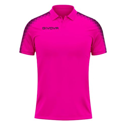 Givova Unisex Polo Club Sweatshirt, Fuchsia/Noir, von Givova