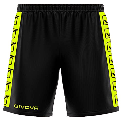 Givova Unisex Poly Band Trainingshose, Giallo Fluo/Nero, von Givova