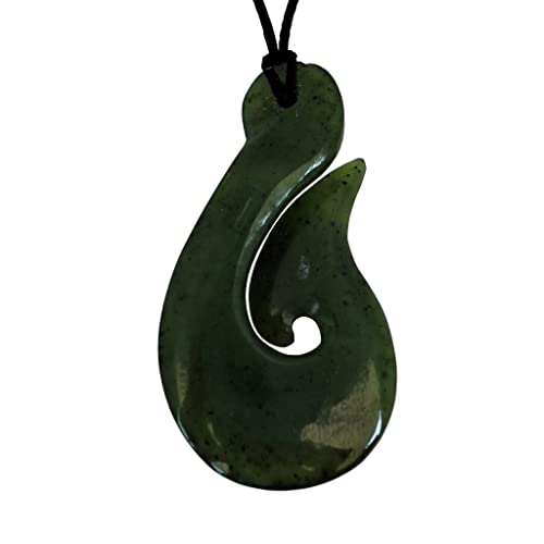 Giwi Style Jade/Greenstone Pounamu Haken Kettenanhänger aus Neuseeland von Giwi Style