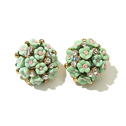 Giwnhvx 1 Paar gruene Schmuck Persoenlichkeit Mode Frauen Diamant Keramik einfache Ohrringe von Giwnhvx